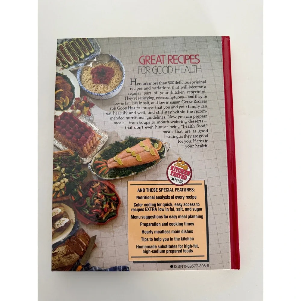 Readers Digest Great Recipes for‎ Good Health Hardcover Cookbook 500+ Recipes